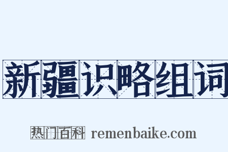 新疆识略组词是什么意思的图片